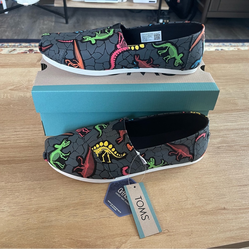 Dino Toms - NWT and BOX - Size 8